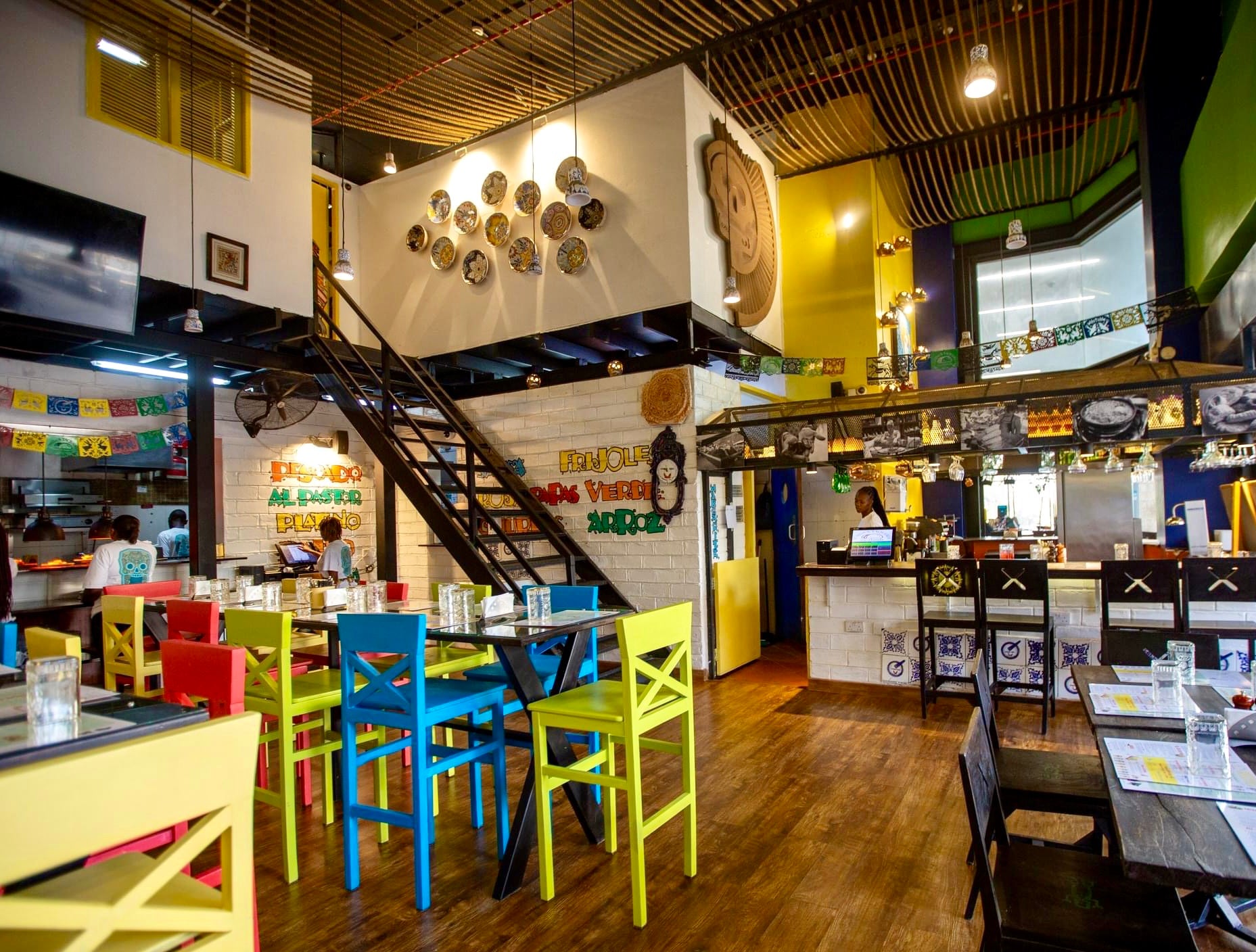 A Mexican restaurant interior done by Kifaru Creations